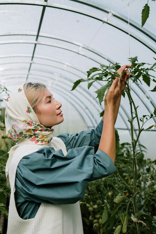 woman with bandana